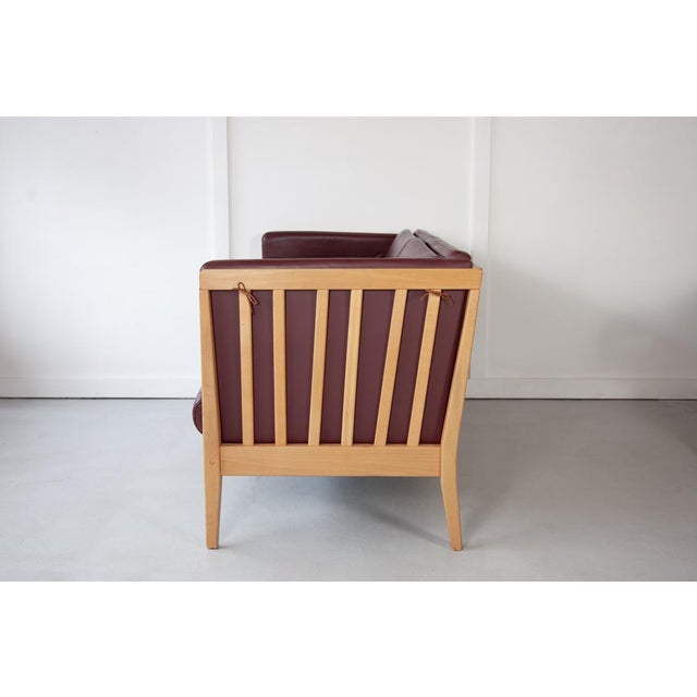 Danish Leather Sofa, 1960s For Sale - Image 4 of 10