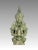 Metal Large Celadon Green Crackle Glaze Angel Figure, Kneeling Tappanom (Thailand) For Sale - Image 7 of 12