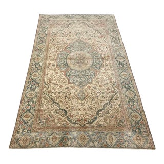 Hand Knotted Vintage Turkish Rug, 49" X 82" For Sale
