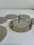 Vintage Silver Engraved Coaster Set – Set of 6 Coasters With Holder For Sale - Image 9 of 13