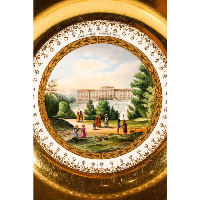 Baroque Viennese Imperial Porcelain Plate from Lustschloß Schönbrunn, 1813 For Sale - Image 3 of 8