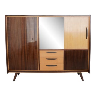 Vintage German Mid-Century Modern Highboard Cabinet For Sale