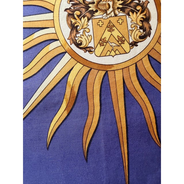 Textile Hermès Daffodils 1999 Silk Scarf Designed by Philippe Ledoux For Sale - Image 7 of 8