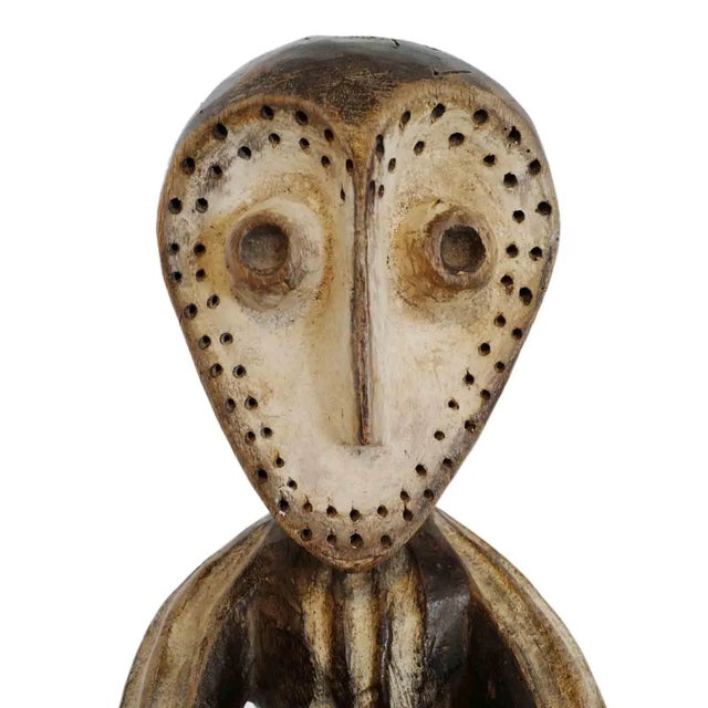 Mid 20th Century Vintage Bwami Lega Lined African Figurine / Sculpture For Sale - Image 5 of 5