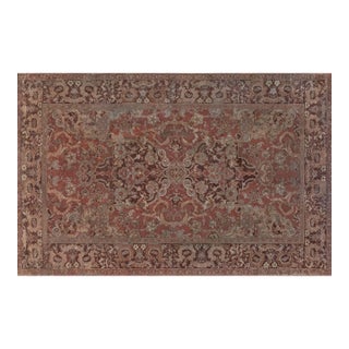 Antique Turkish Hereke Medallion Rug For Sale