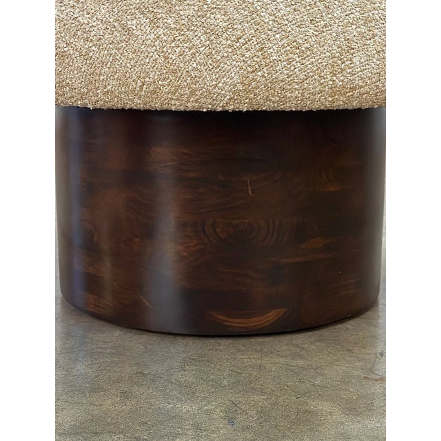 Made to Order “Miel” Model Mushroom- In Walnut and Beige For Sale - Image 10 of 12