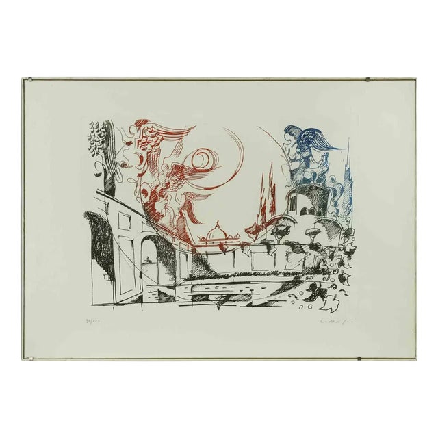 Felice Ludovisi, The Angels, 1980s, Lithograph For Sale