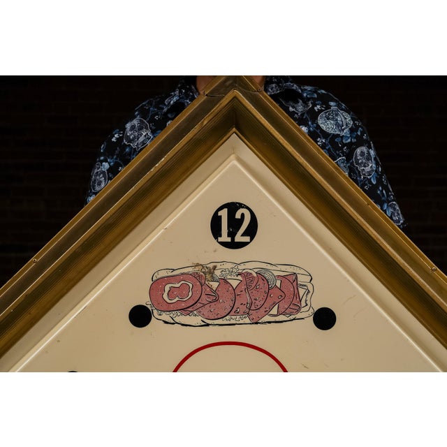 Mid-Century Modern Vintage Swift Meats Large-Format Advertising Wall Clock For Sale - Image 3 of 10