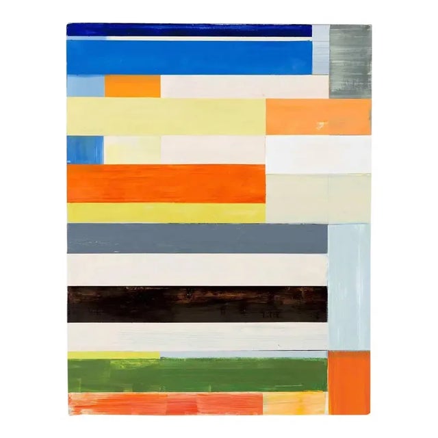 Lloyd Martin American 1965 - Abstract Composition Acrylic, Mixed Media on Paper Size: 29.75x22.75 in | 76x58 cm Signed....