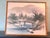 Mid 20th Century Japanese Silk Painting Signed Kasen Vintage Cherry Blossom River Landscape 17x15 For Sale - Image 4 of 7