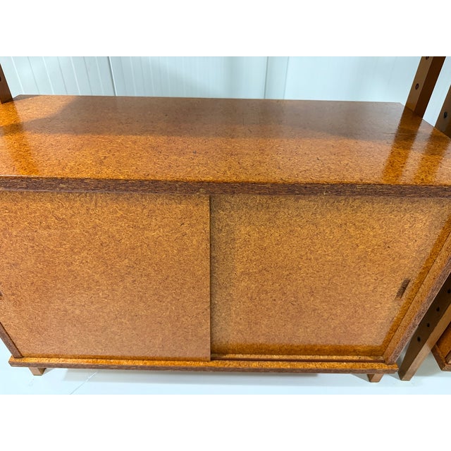 Pressed Wooden Bookcases, 1960s, Set of 2 For Sale - Image 11 of 18
