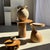 Teak Side Table with Circular Top and Column Base For Sale - Image 5 of 14
