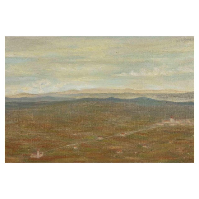 Francesco Settimj, Mountain Landscape, Oil Painting, Mid-20th Century For Sale