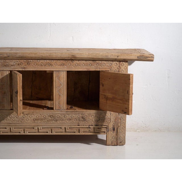 Antique Carved Pine Sideboard For Sale - Image 9 of 15