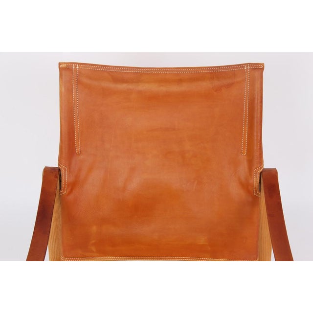 Safari Chair with Natural Leather by Kaare Klint for Rud. Rasmussen For Sale - Image 11 of 15
