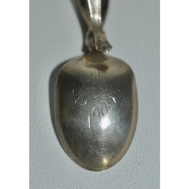 Antique Sterling Decorative Nursery Rhyme Collectors Baby Spoon For Sale In Philadelphia - Image 6 of 13