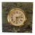 Vintage Green Marble Clock Desk Tabletop Connemara Ireland Green For Sale