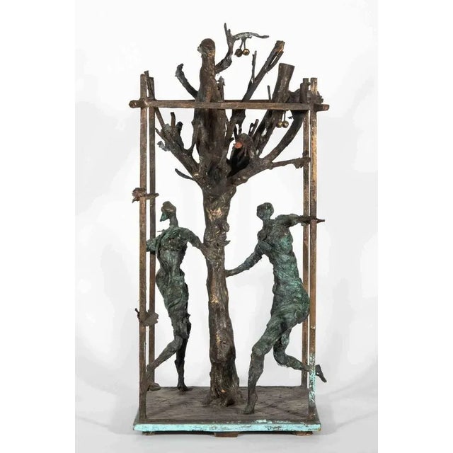 Contemporary Lorenzo Serval, The Tree of Life, Bronze Sculpture For Sale - Image 3 of 4