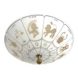 1970s Astrological Star Flush Light For Sale