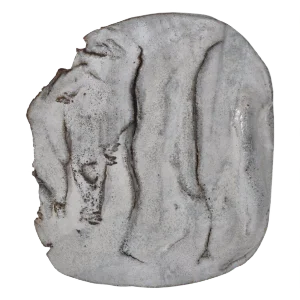 White Stoneware Wall Relief by Ole Bjørn Krüger, 1960s