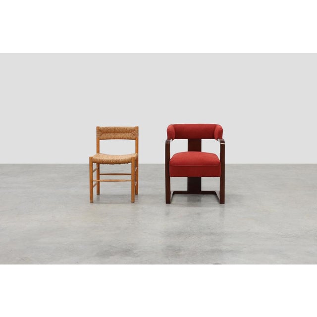 Modern Art Deco Red Chair, Belgium, 1920 For Sale - Image 3 of 14