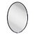 1970s Art Deco Style Chromed Oval Mirror For Sale
