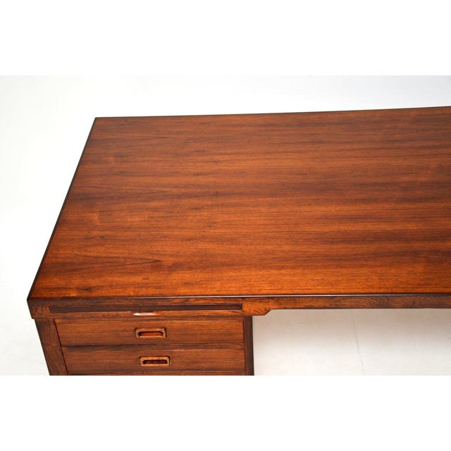 Large Vintage Danish Executive Desk, 1960 For Sale - Image 12 of 18