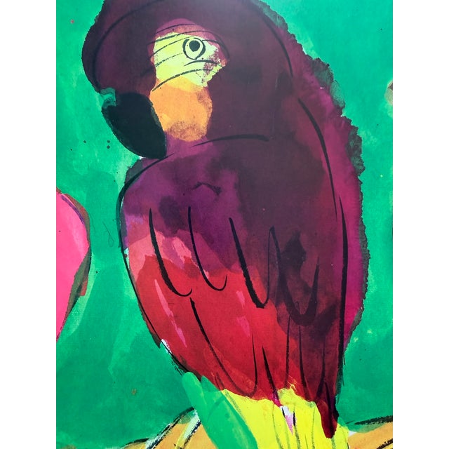 Walasse Ting (1929–2010), 3 Perroquets, Galerie Lucie Weill-Seligmann, Copyright 1989, Yves Riviera Editeur, Paris, Printed in Switzerland For Sale - Image 10 of 13
