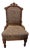 Antique Walnut Gothic Eastlake Parlor Chair Medium Size For Sale