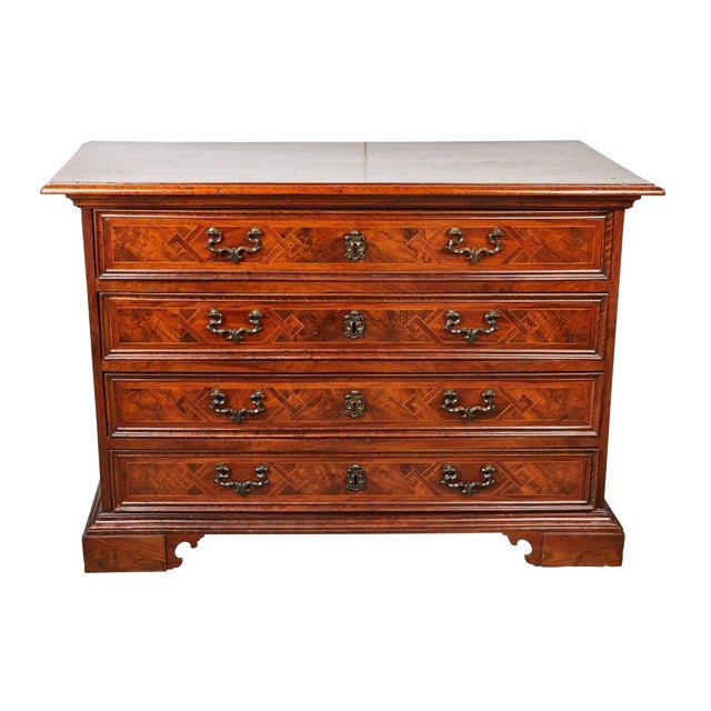 19th Century Grand, Florentine Commode with Geometric Inlay For Sale
