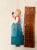 1940s Peter Hunt Style Blue Painted Wood Angel Window Shutters For Sale - Image 9 of 9