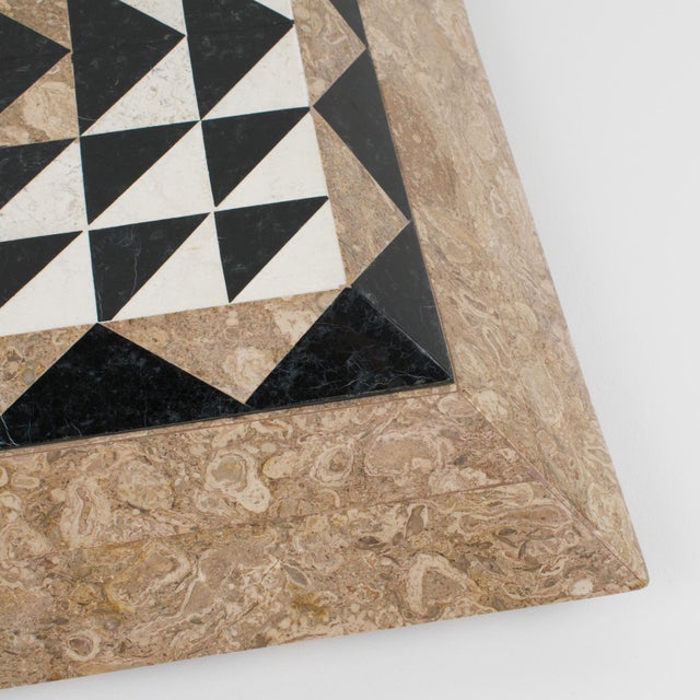 Maitland-Smith Oversized Tessellated Marble Stone Box, circa 1980 For Sale - Image 16 of 16