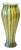 Japanese Reed Glass Vase in Shades of Green from Oljos Glass For Sale
