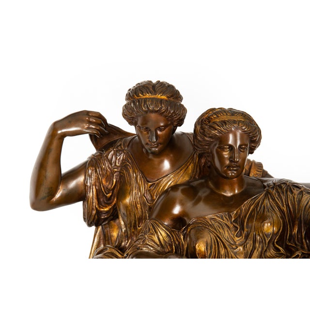 French Grand Tour Bronze Sculpture “Two Fates” After Jean-Baptiste Clesinger For Sale - Image 6 of 18
