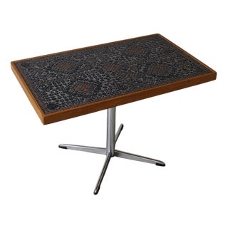 Mid-Century Modern Mosaic Swivel Side Table, 1960s For Sale