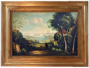 After Lorrain, Italian Landscape Painting, 2006, Oil on Canvas