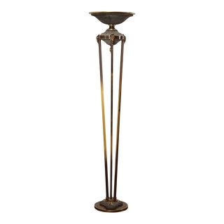 Neoclassical Style Torchiere Floor Lamp For Sale