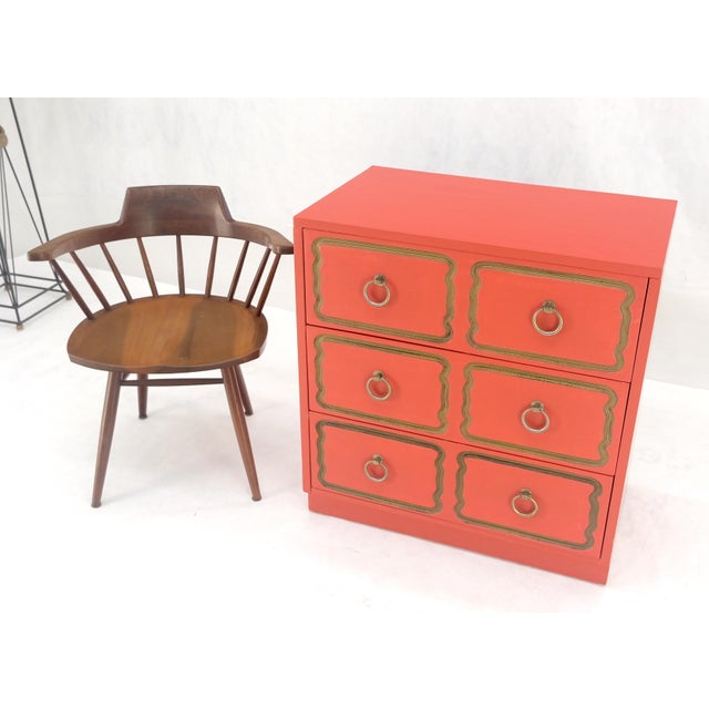 Dorothy Draper 3 Drawers Dresser Chest w/ Ring Pulls For Sale - Image 12 of 18