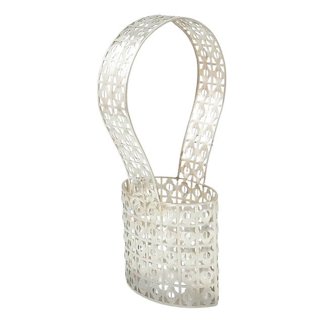 Silver Flower Basket attributed to Josef Hoffmann for Wiener Werkstätte, 1906 For Sale