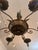 Traditional Mid 20th Century Hand Wrought Italian Six Light Tole Chandelier For Sale - Image 3 of 4