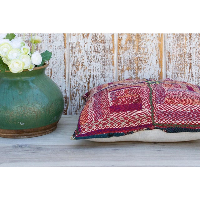 Early 21st Century Hazara Sindh Sami Square Pillow For Sale - Image 5 of 8