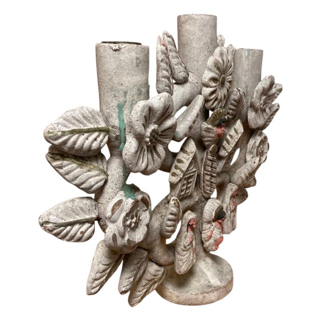 Vintage Mexican Pottery Tree of Life Candelabra Árbol De La Vida For Sale - Image 13 of 14