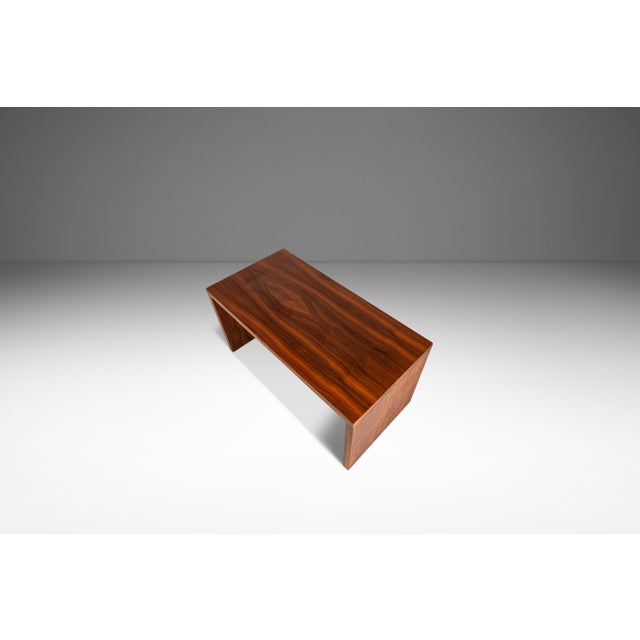 1980s Set of Two ( 2 ) Handmade Minimalist Custom-Made Studio / Gallery Benches in Walnut, Usa, C. 1980s For Sale - Image 5 of 18