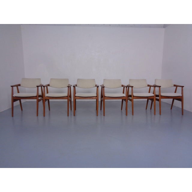 GM11 Teak Armchairs by Svend Aage Eriksen for Glostrup, Denmark, 1960s, Set of 6 For Sale - Image 6 of 18