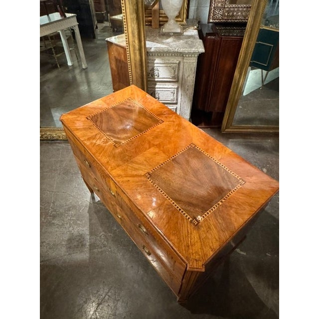 18th Century 18th C. Italian Inlaid Walnut Commode For Sale - Image 5 of 7