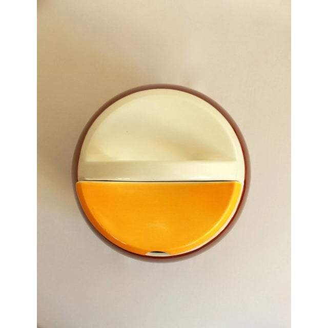 Vintage Italian Biscotti Ceramic Bowl by Riccardo Schweizer for Pagnossin, 1970s For Sale - Image 12 of 14