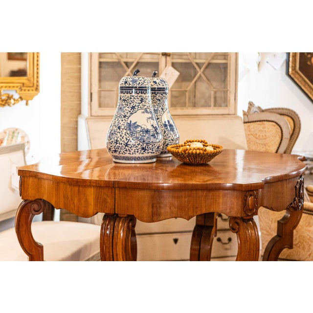 French 19th Century Pair of Italian Louis Philippe Consoles Circa 1860 For Sale - Image 3 of 16