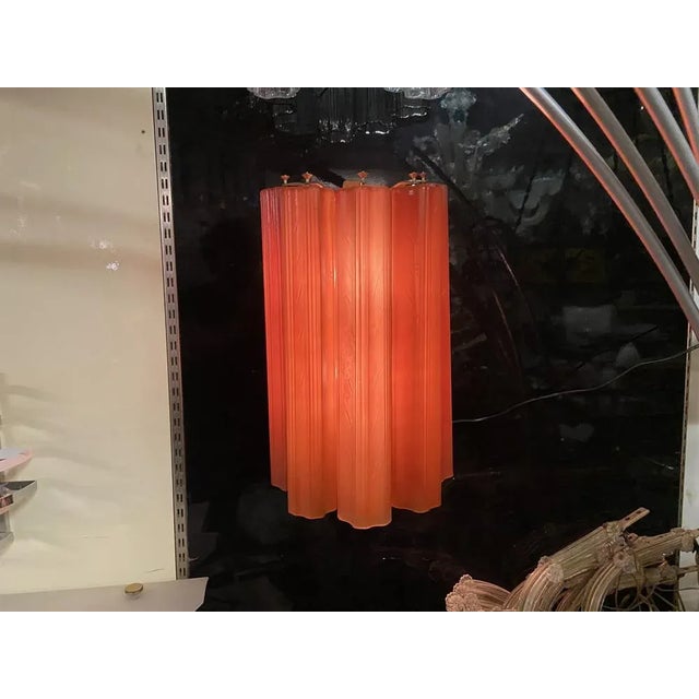 1980s Large Italian Glass Tube Sconces, 1980s, Set of 2 For Sale - Image 5 of 9