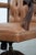 English-Style Chesterfield Swivel Office Chair in Cowhide and Wood For Sale - Image 11 of 18