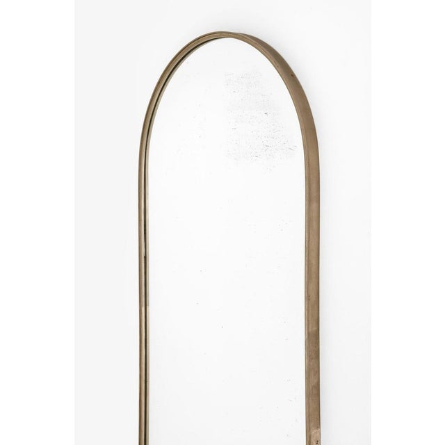 Large Mirror in Nickel-Plated Steel, 1950s For Sale - Image 4 of 7